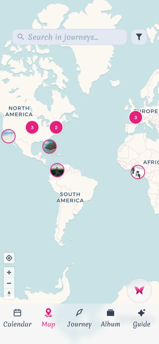 Serica app screenshot showing tag your memories feature